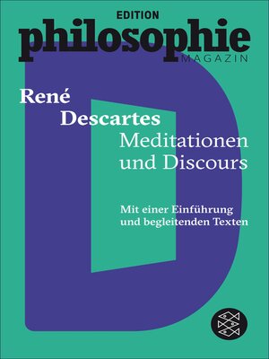 cover image of Meditationen und Discours